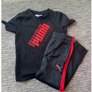 Puma Boys Tshirt and Joggers.  Size 5T.
